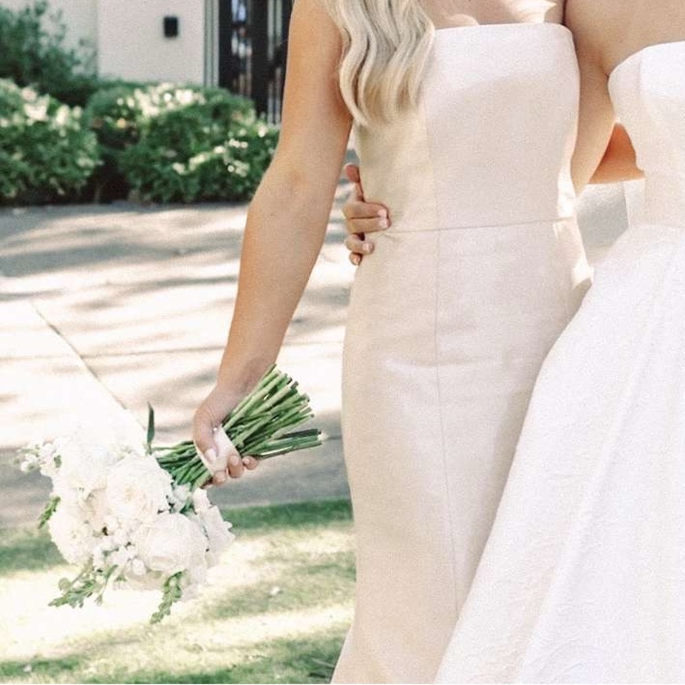 Champagne bridesmaids dress